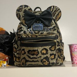 Loungefly leopard backpack